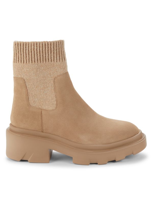 Sanctuary Suede Plaform Sock Booties